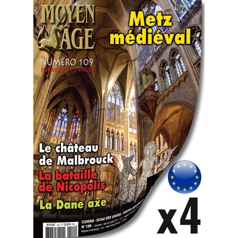 1 year-Subscription Moyen-age EEC+Switzerland